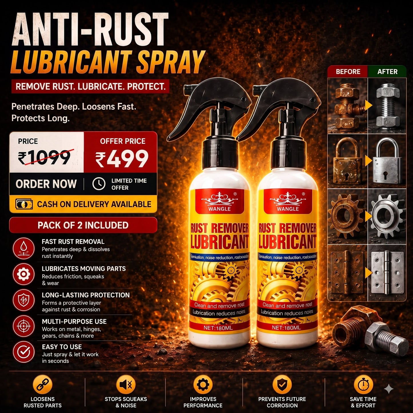 🔥 Powerful Rust Remover Spray™ | 🎁 BUY 1 GET 1 FREE | 🔥FLAT 50% OFF🔥